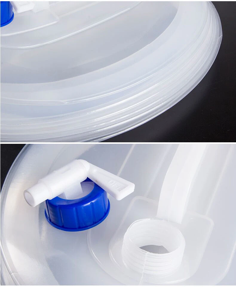 3L/5L/8L/10L/15L Outdoor Collapsible Bucket Foldable Water Bag Survival Water Storage Portable Water Carrier Container Camp Hiki
