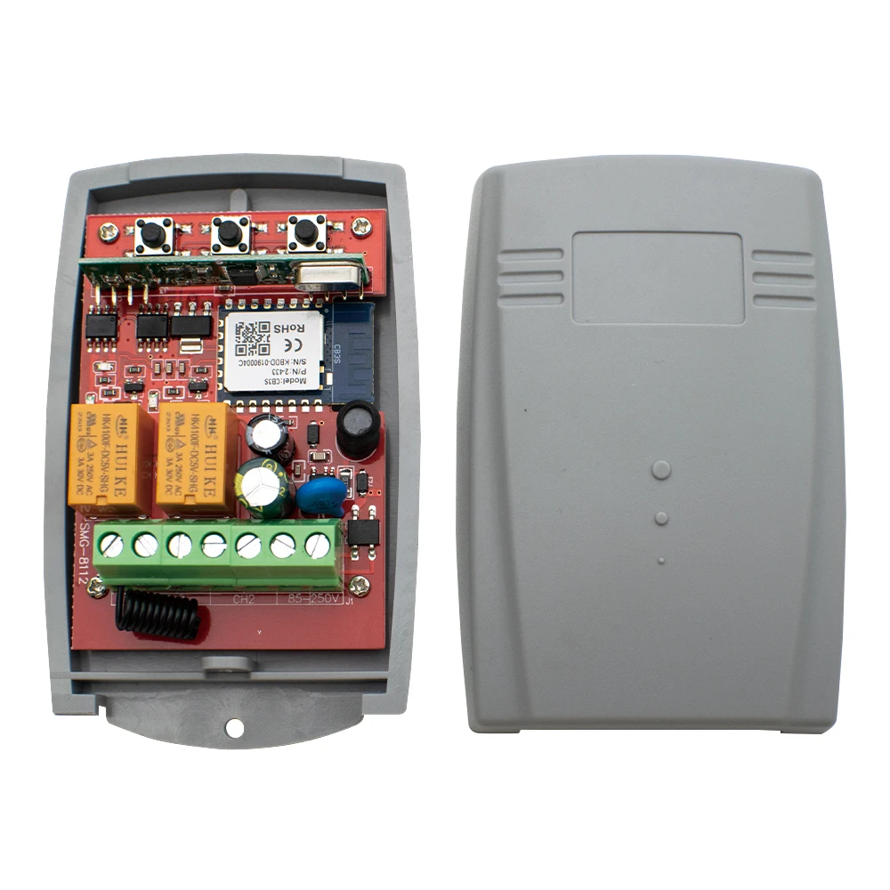 433MHz Universal Tuya Smart wifi Garage Door Opener 2CH 12V 24V 220V Wireless Remote Control Switch Receiver Gate Tansmitter 433