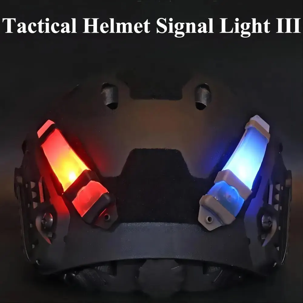 BOOIU Tactical FMA Helmet Safety Flashing Light IR Strobe Waterproof Outdoor Equipment Survival Signal Light Hiking Cycling Lamp
