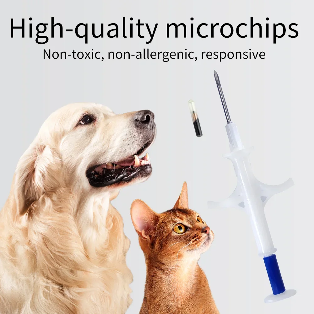 10/20pcs 134.2KHZ 2.12*12mm/1.4*8mm Microchip Animal RFID Tag With EM4305 Chip ISO11784/5 FDX-B For Fish Dog Cat Idetification