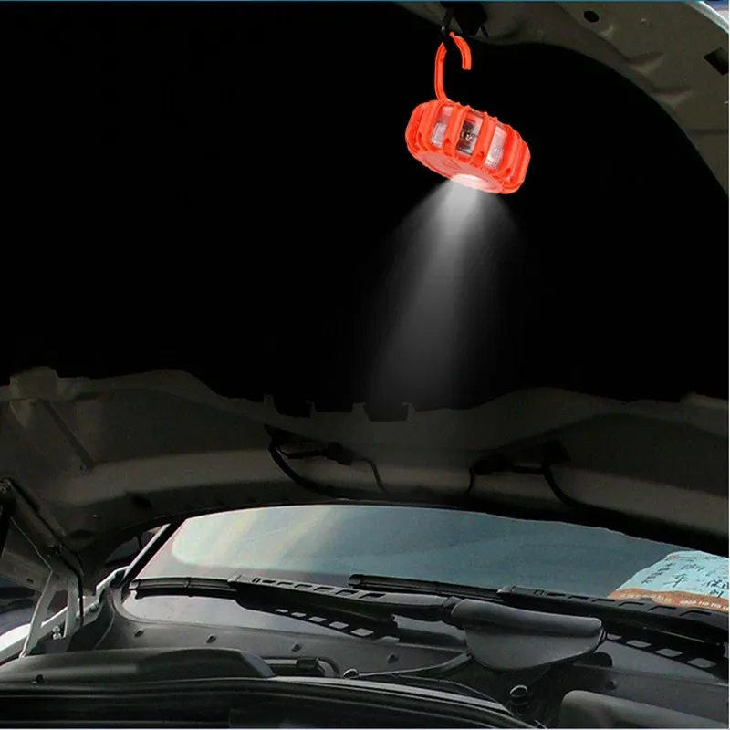 Emergency Traffic Safety Road Flare Flashing Warning Alarming Light 9 Modes 12 LED Magnetic Base Disc Beacon For Car Truck Boat