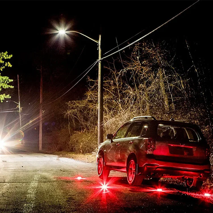 Emergency Traffic Safety Road Flare Flashing Warning Alarming Light 9 Modes 12 LED Magnetic Base Disc Beacon For Car Truck Boat