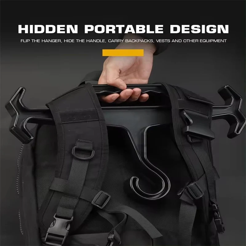 1pc Multifunctional Hanger Tactical Vest Display Hanger Military Fan Outdoor Training Thickened Non-Slip Plastic Hanger