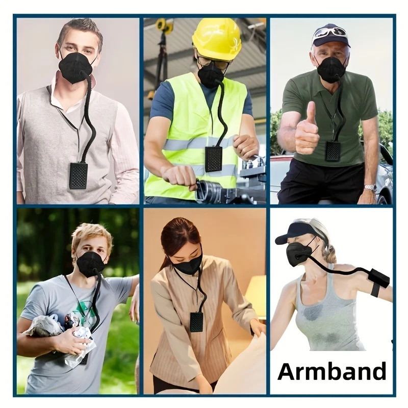 Effortless Breathing Electric Air Purifying Respirator Mask - KN95 Rated, Replaceable Filter, Powered Fan - Dust, Woodworking