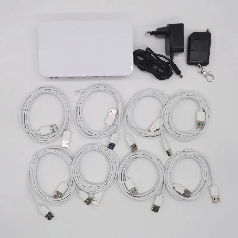 4 /6 /8/ 10 Ports Laptop Security Alarm System PC Anti-theft Display Box for Mobile Store Exhibition