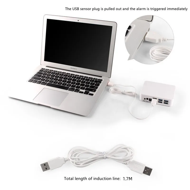 4 /6 /8/ 10 Ports Laptop Security Alarm System PC Anti-theft Display Box for Mobile Store Exhibition