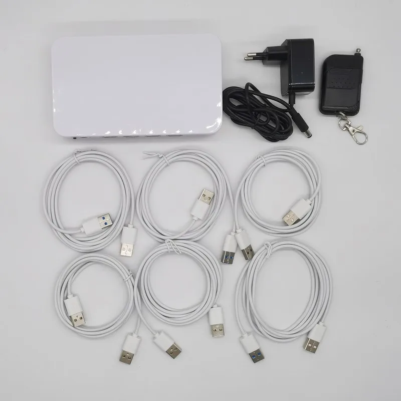 4 /6 /8/ 10 Ports Laptop Security Alarm System PC Anti-theft Display Box for Mobile Store Exhibition