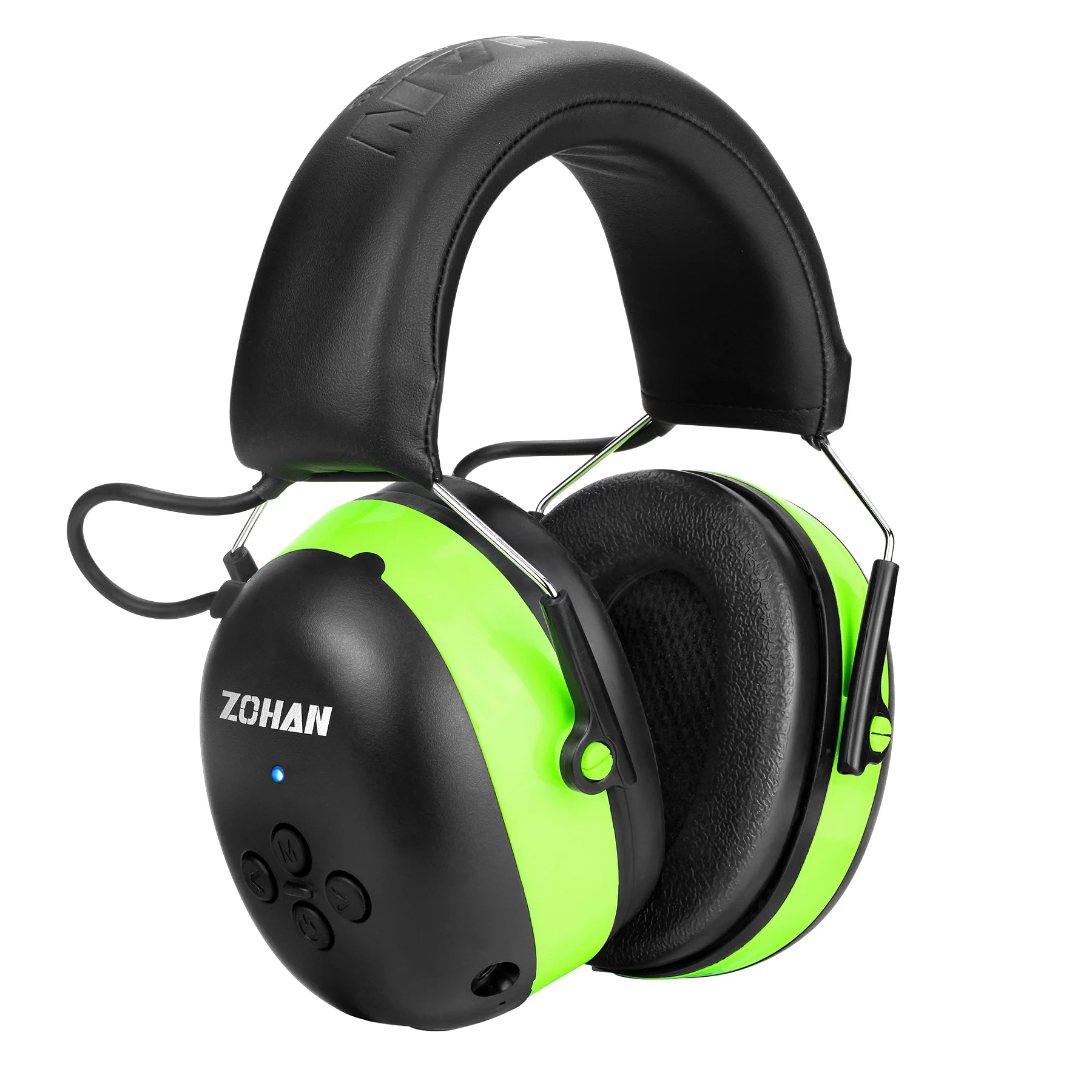 ZOHAN Hearing Protection Bluetooth Headphone Earmuffs Headphones Safety Noise Reduction 25dB NRR Protector for Mowing Music