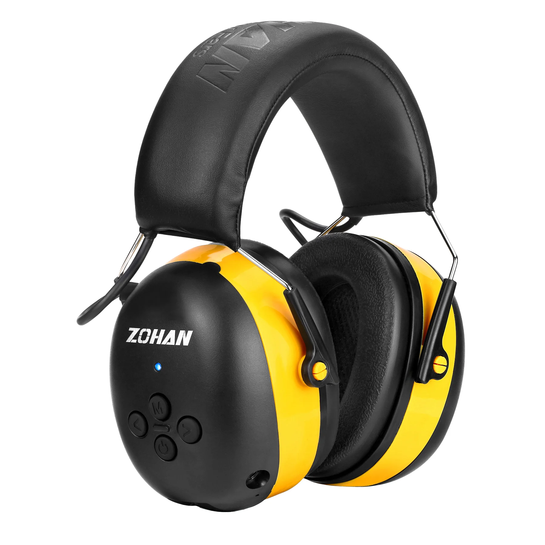 ZOHAN Hearing Protection Bluetooth Headphone Earmuffs Headphones Safety Noise Reduction 25dB NRR Protector for Mowing Music