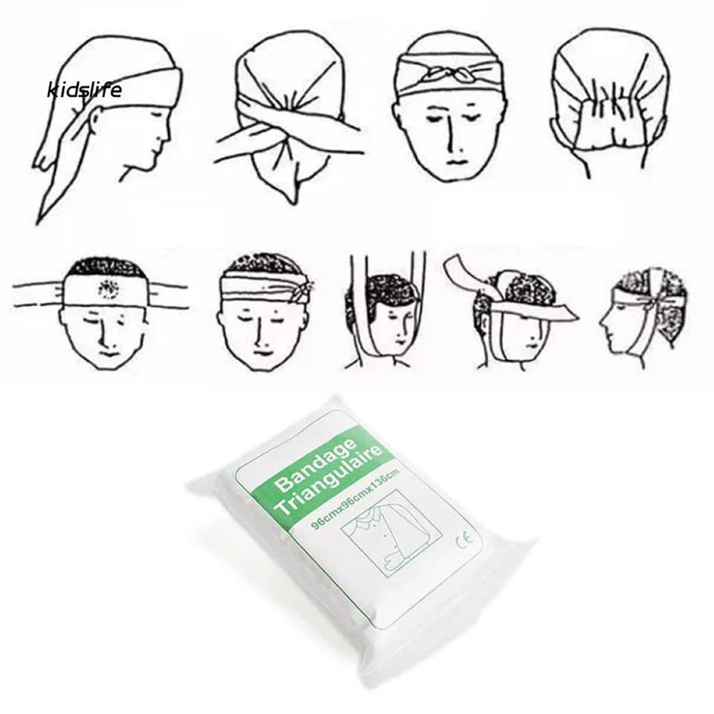 Medical Triangular Bandag Fracture Fixation Emergency Bandage First Aid Gauze Triangle Bandage
