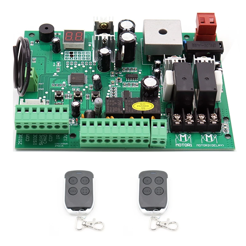 GALO DC24V Swing Gate Control Board Connect Back Up Battery Or Solar System With Remote Control Amount Optional