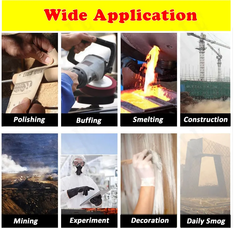 Black Half Face Gas Respirator Industrial Gas Mask P-A-1 Filtering Cartridge For Painting Spraying Welding Breath Protection