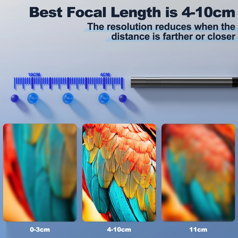 VISHRT Industrial Endoscope Camera for Android 720P 3.9mm 8mm IP67 Waterproof Lens Pipe Inspection Borescope Camera for Mobile