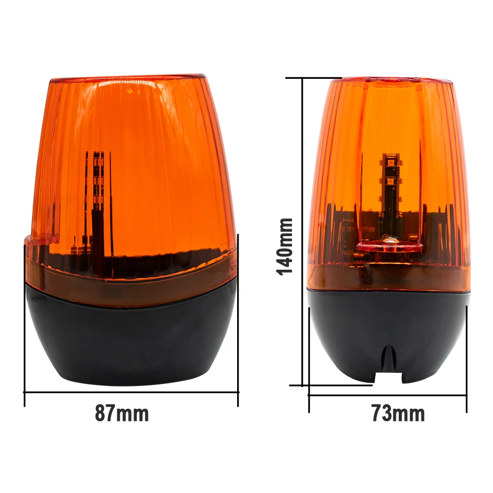 AC/DC 12-265V Outdoor LED Signal Alarm Light Strobe Flashing Emergency Warning Lamp wall mount for Automatic Gate Opener