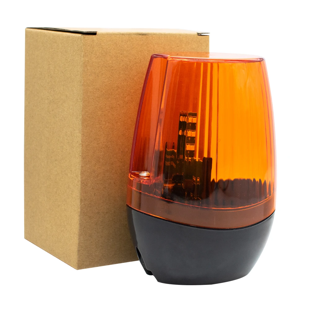 AC/DC 12-265V Outdoor LED Signal Alarm Light Strobe Flashing Emergency Warning Lamp wall mount for Automatic Gate Opener