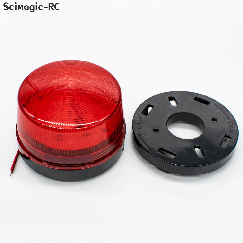 AC/DC 12-265V Outdoor LED Signal Alarm Light Strobe Flashing Emergency Warning Lamp wall mount for Automatic Gate Opener