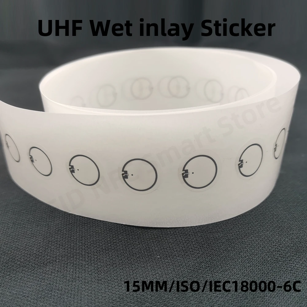 10PCS RFID UHF Tags Long Range Sticker Wet Inlay 860-960mhz Alien HEC EPC Global Gen2 ISO18000-6C 15MM RFID Uhf 915M Label
