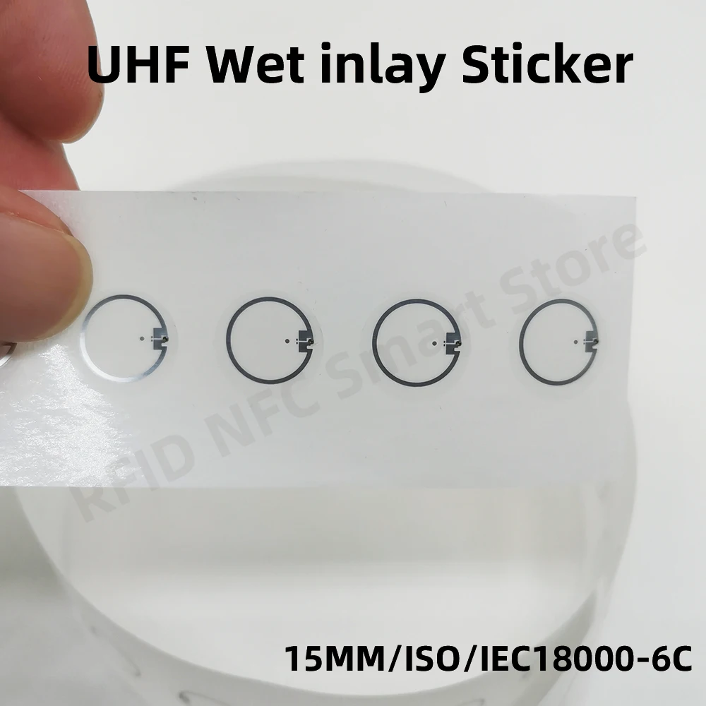 10PCS RFID UHF Tags Long Range Sticker Wet Inlay 860-960mhz Alien HEC EPC Global Gen2 ISO18000-6C 15MM RFID Uhf 915M Label