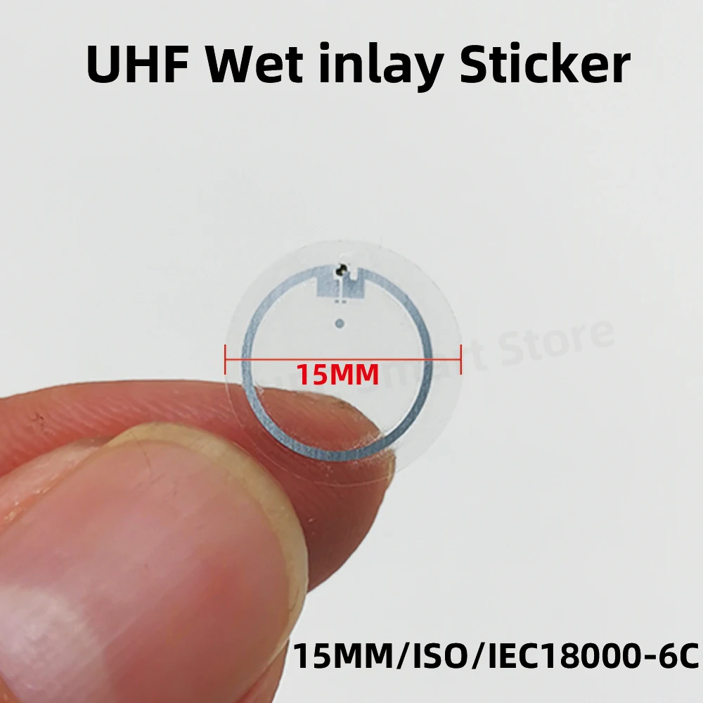 10PCS RFID UHF Tags Long Range Sticker Wet Inlay 860-960mhz Alien HEC EPC Global Gen2 ISO18000-6C 15MM RFID Uhf 915M Label