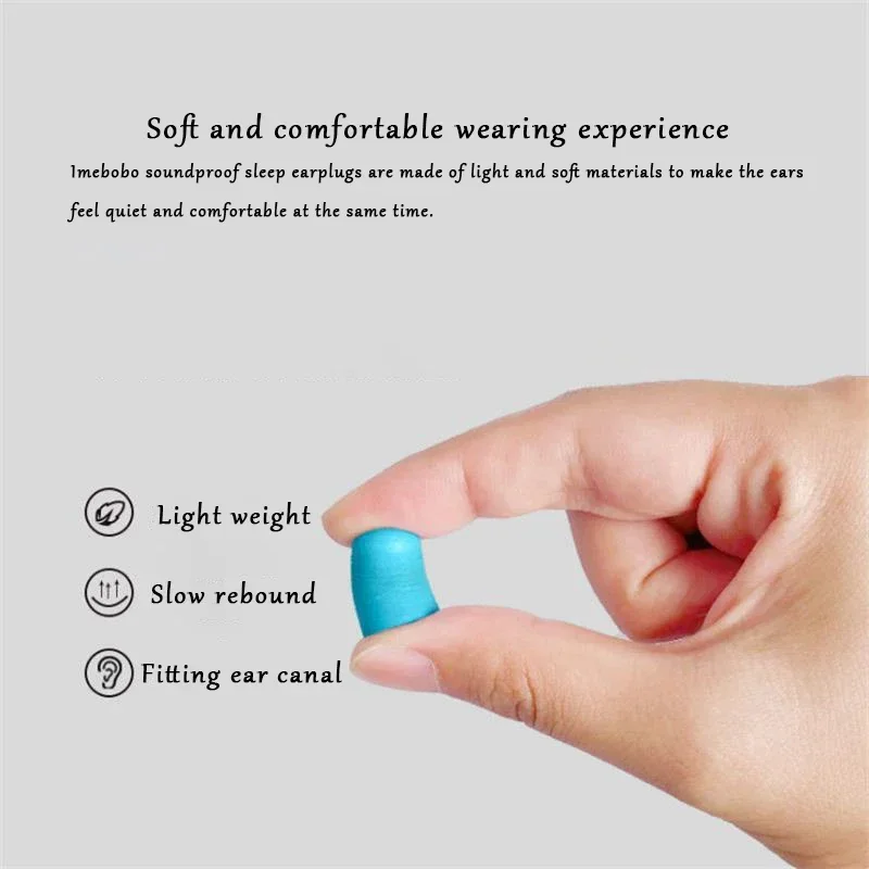 1-10 pair Soundproof Sleeping Earplugs Soft Slow Rebound Anti-Noise Student Earplug for Sleep Special Mute Noise Protection