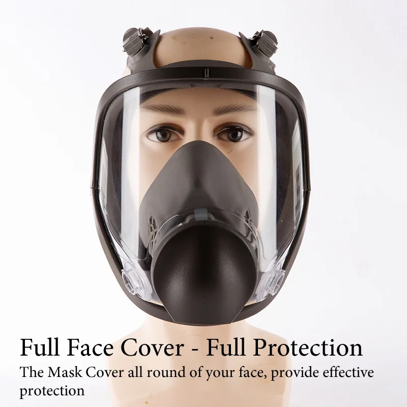 Rechargeable Power Bank 6800 Full Face Gas Respirator Electric Auxiliary Air Supply For Spraying Painting Polish Work Safety