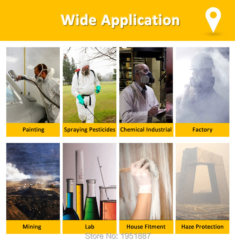 Rechargeable Power Bank 6800 Full Face Gas Respirator Electric Auxiliary Air Supply For Spraying Painting Polish Work Safety