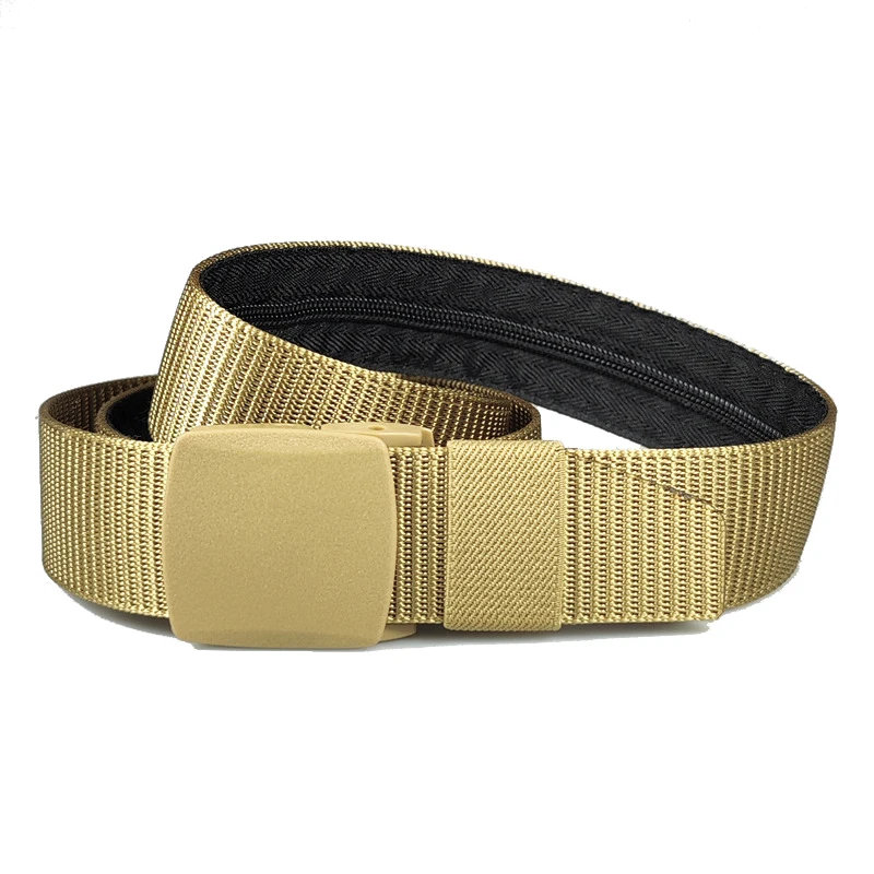 Travel Cash Anti Theft Belt Waist Bag Women Portable Hidden Money Strap Belt Wallet Waist Pack Men Secret Hiding Belt 120cm