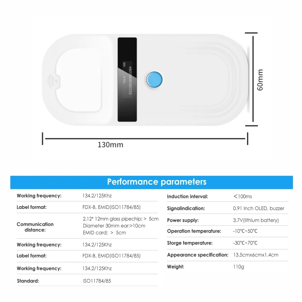 Pet Scanner Iso11784/5 Fdx-b Animal Pet Id Reader Chip Transponder Usb Rfid Handheld Microchip Scanner For Dog,cats,horse