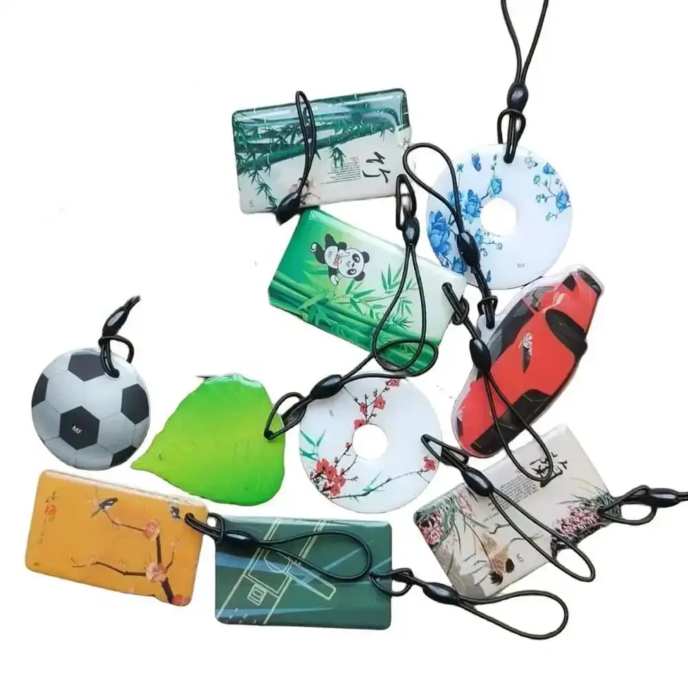 1Pcs UID 13.56MHz Rewriteable RFID IC NFC Tag Keyfobs 0 Block Changeable S50 Keychain Used for Duplicator Access Control Card