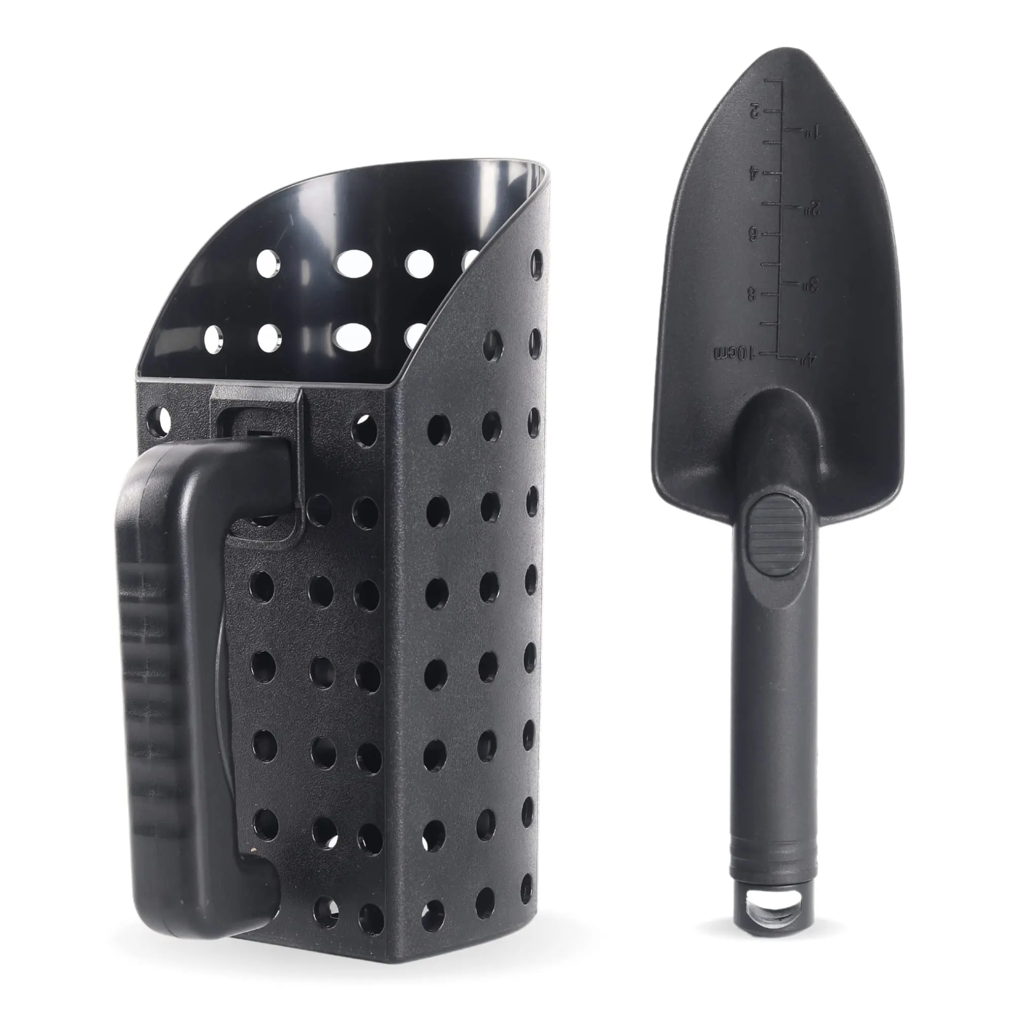 Metal Detector ABS Sand Scoop Shovel Set Steel Beach Digging Filter Underground Metal Treasure Detecting
