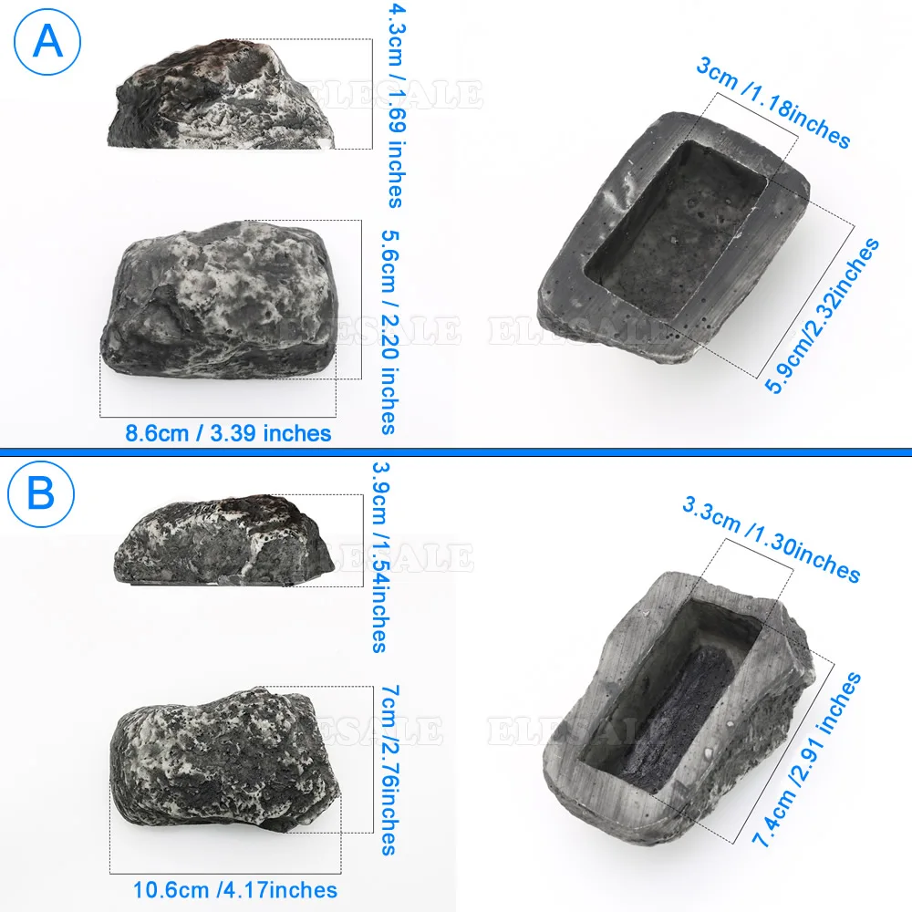 New Outdoor Garden Key Safe Box Hidden Rock Hide Keys In Stone Safety Storage Box For Home RV Key Safes