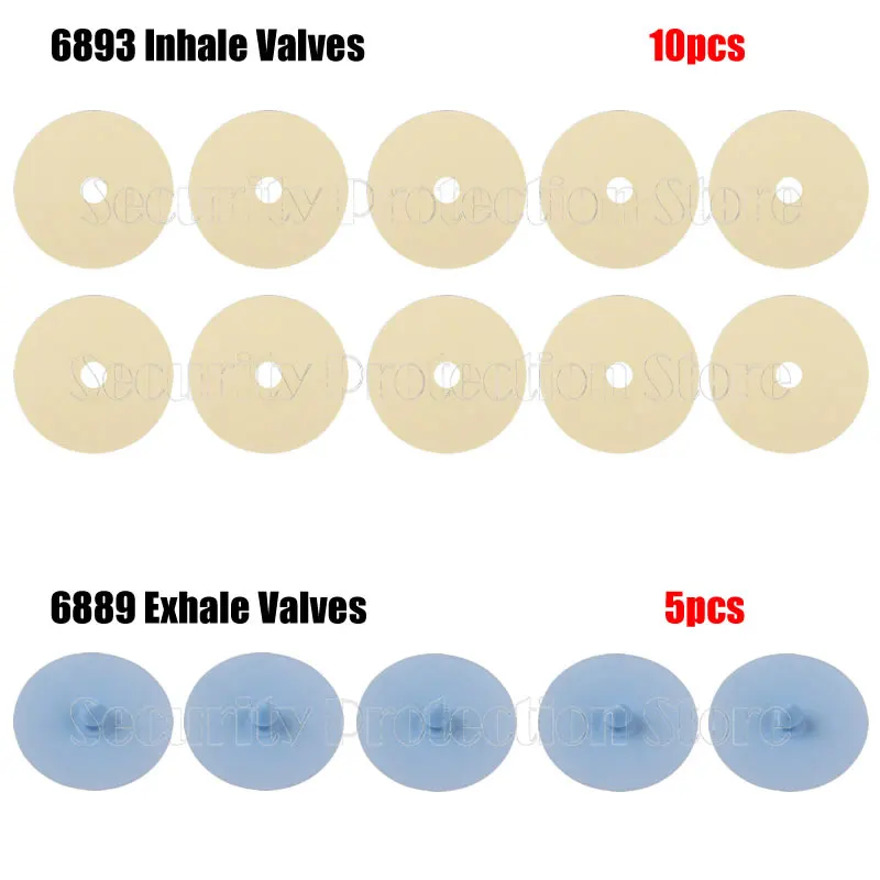 5-10pcs 6889 6895 6893 Inhale Valves Exhale Valves Silica Gel 6200 Mask Accessories Replace For 6200/7502/6800 Respirator