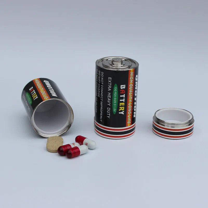 Sight Secret Hidden Storage Compartment Empty Dry Cell Battery Travel Diversion Stash Safe Container Hide Cash Ring Necklace
