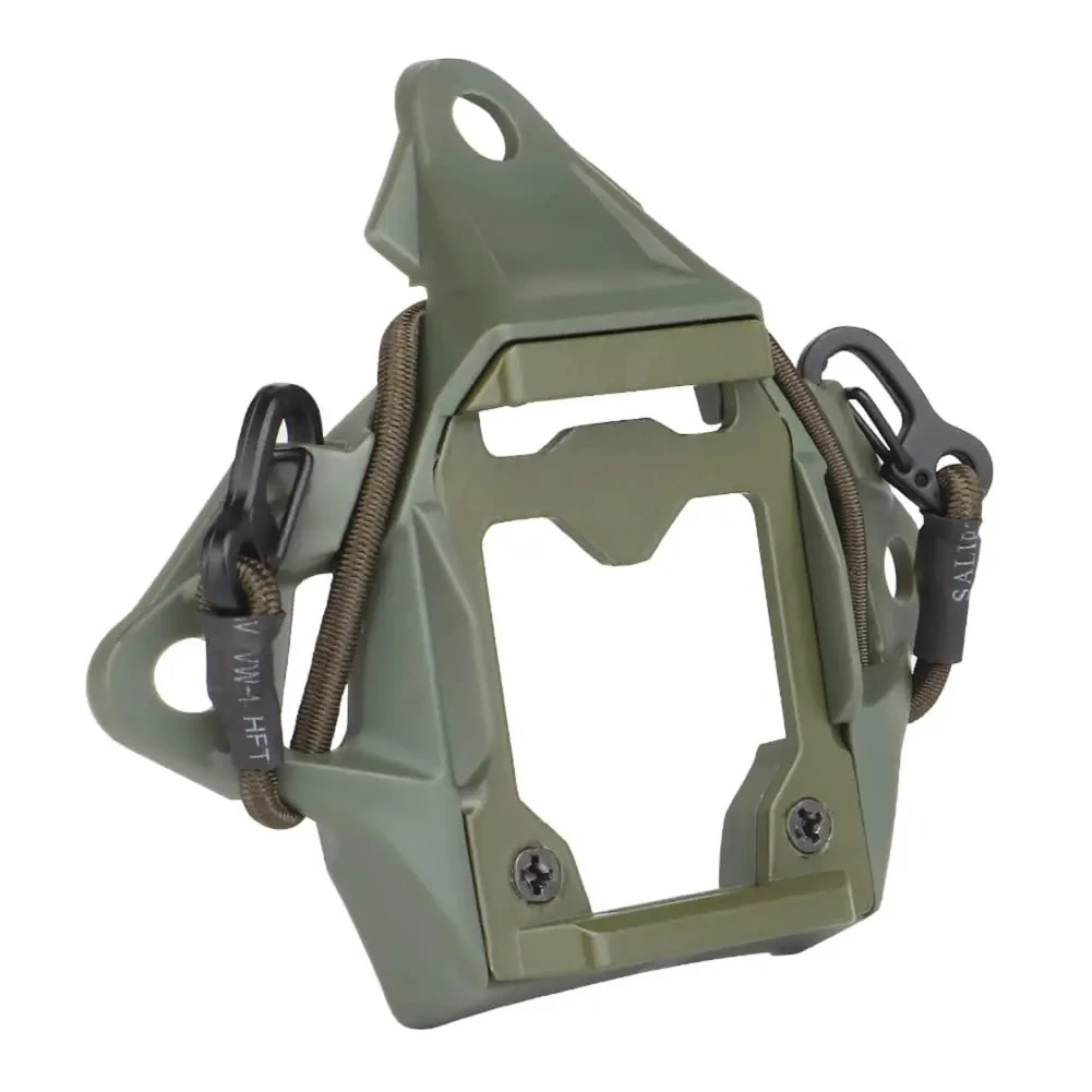 BOOIU Tactical Helmet Mount Adapter Night Vision Aluminum Alloy with Hook Rope NVG Helmet Bracket Accessories for FAST Helmet