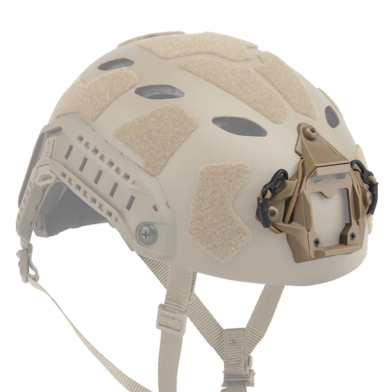 BOOIU Tactical Helmet Mount Adapter Night Vision Aluminum Alloy with Hook Rope NVG Helmet Bracket Accessories for FAST Helmet