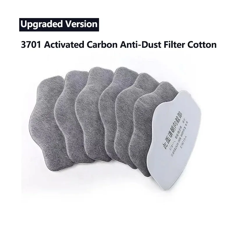 New 3701 Activated Carbon Particle Filter Cotton Fit For 8016/3200 Dust Mask Respirator Spray Paint Mining Carpenter Polishing