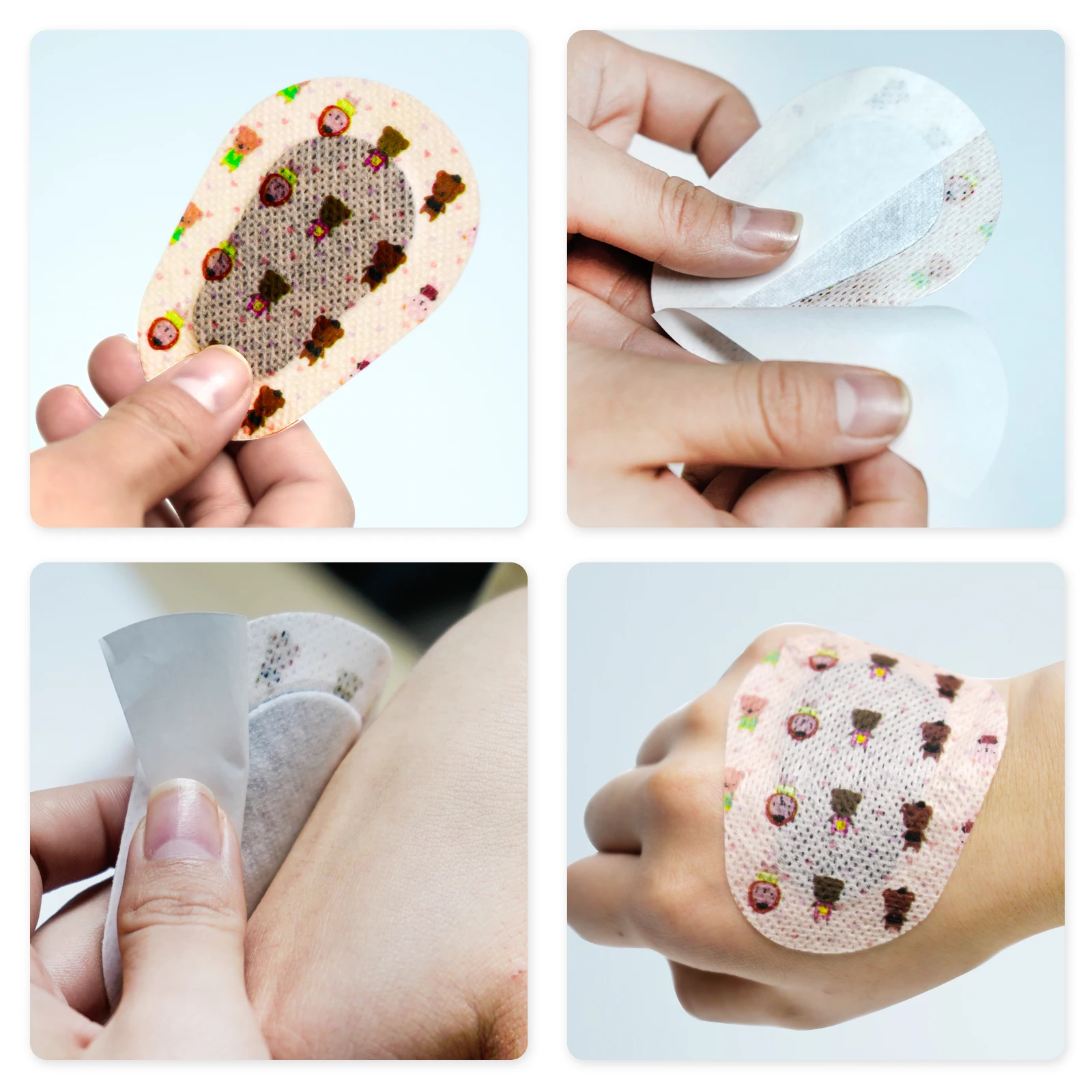 60Pcs 3 Color Cartoon Adhesive Eye Patches Bandage Kids Girls Boys Eye Pad Band Aid Breathable Amblyopia Lazy Eye Protect Eyesig