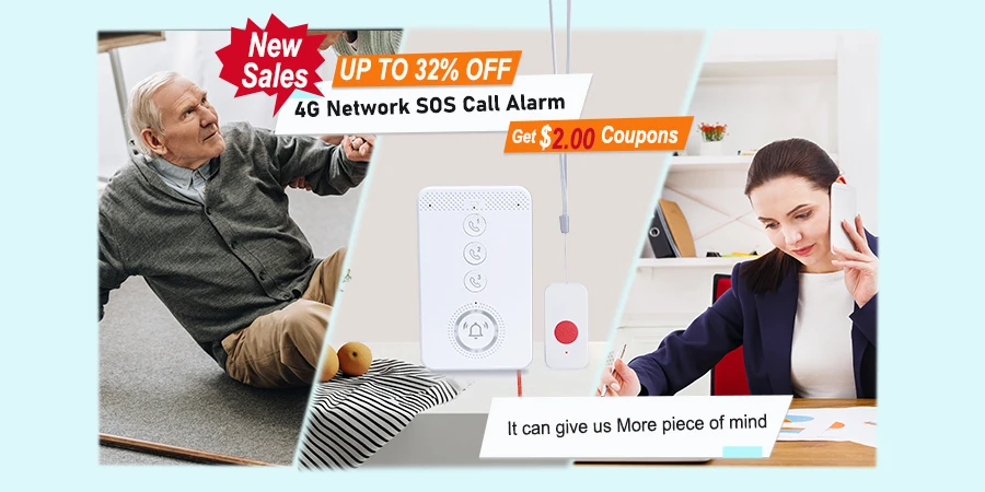 Topvico1/2/3pcs SOS Panic Button RF 433mhz Emergency Button Elderly Alarm Keychain Controller Old People GSM WIFI Home Alarm