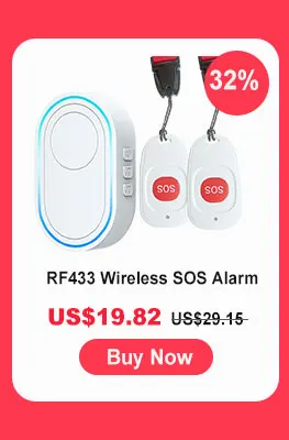 Topvico1/2/3pcs SOS Panic Button RF 433mhz Emergency Button Elderly Alarm Keychain Controller Old People GSM WIFI Home Alarm