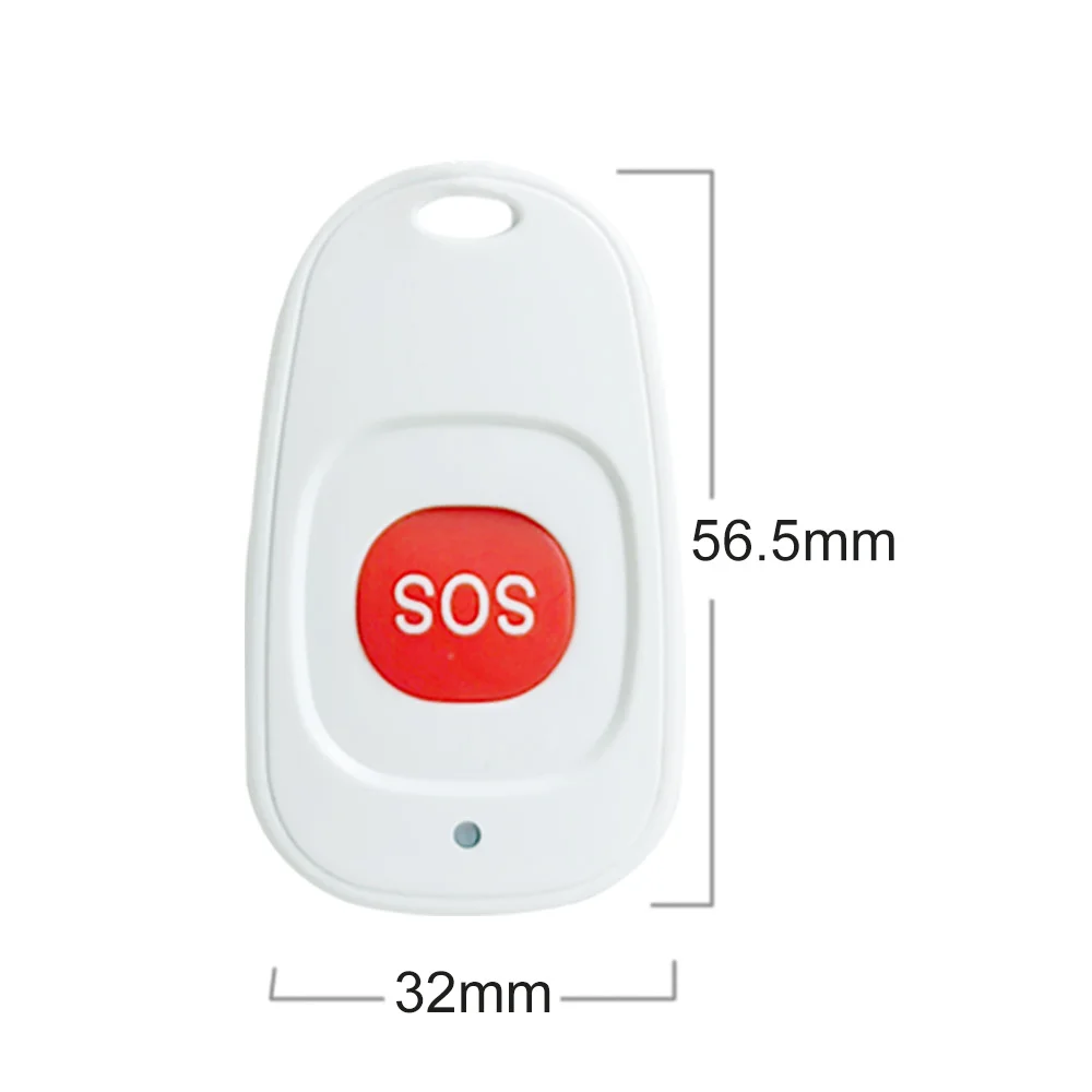 Topvico1/2/3pcs SOS Panic Button RF 433mhz Emergency Button Elderly Alarm Keychain Controller Old People GSM WIFI Home Alarm