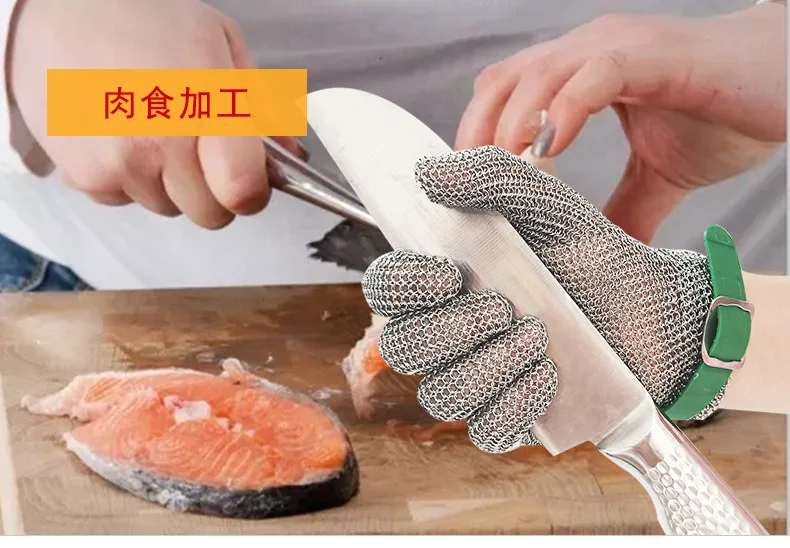 1PCS Stainless Steel Glove Cut Resistant Glove 304 Resistant Stainless Steel Wire Metal Mesh Kitchen Butcher Cut-Resistant