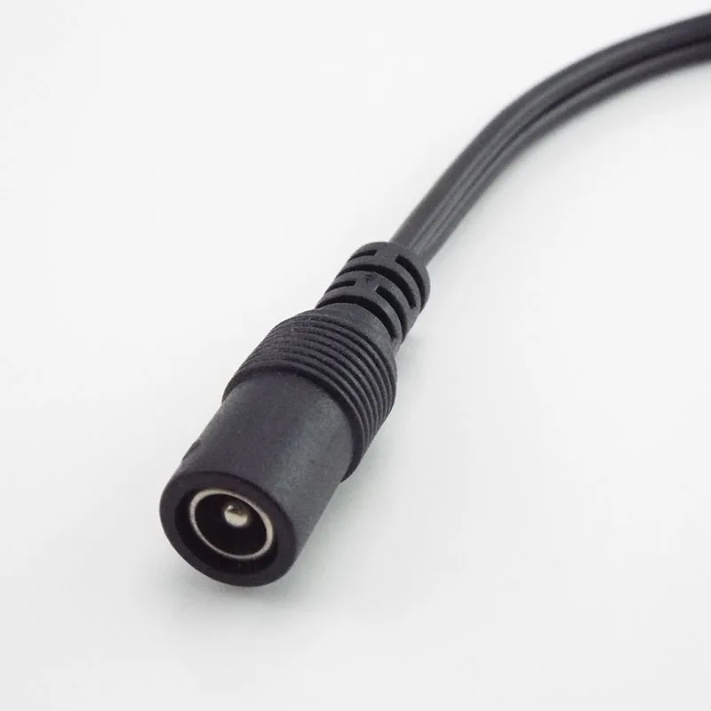 5.5mm X 2.1mm 1 Female to 2 Male Female 2 Way Connector DC Plug Power Supply Splitter Cable for CCTV LED Strip Light Adapter W1