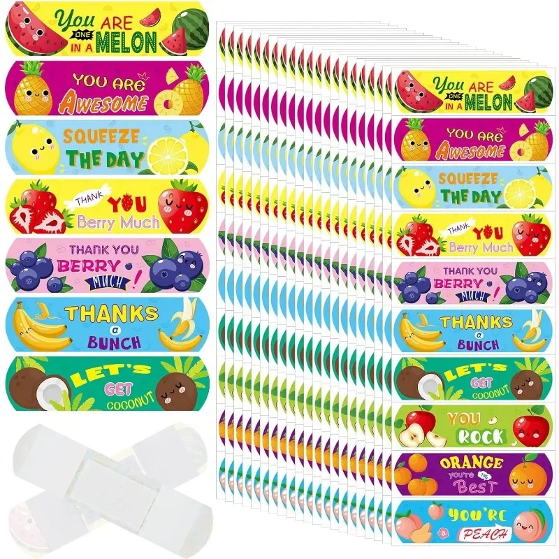 10pcs PE Waterproof Breathable Cartoon Band Aid for Children Cute Cartoon Sticker Plaster Color Elastic Bandage