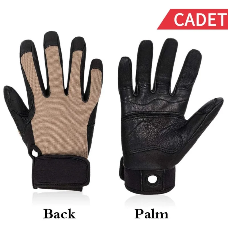 XYEHS Cadet Climbing Safety Work Gloves Palm & Fingertip Reinforced, Great Grip Comfortable Fit for Construction Outdoor Sports