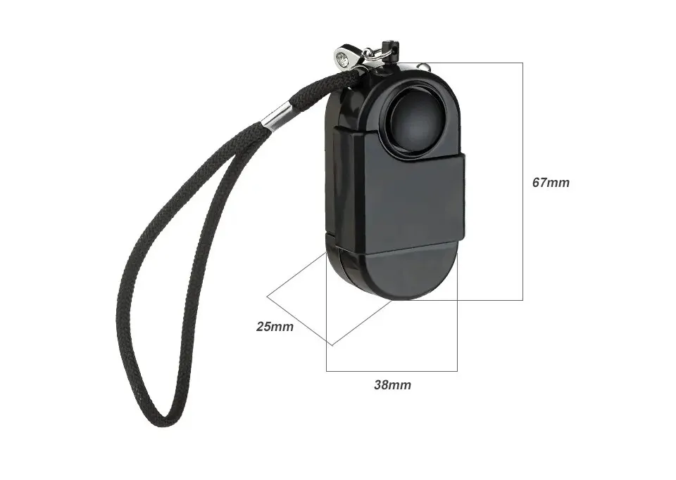 KERUI Portable Mini Motion Detector Alarm 120DB Siren SOS LED Light Security Alarm For Travel Home Kids Safe Personal Alarms