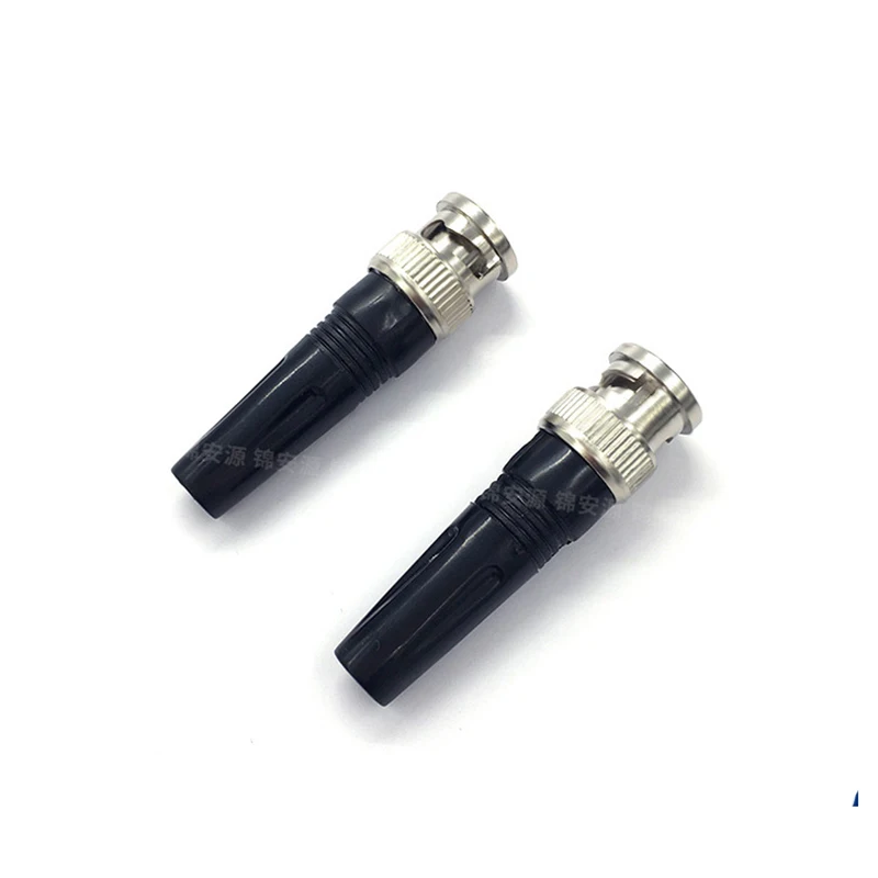 5/10pcs Solderless Bnc Straight Rubber Connectors Or Bnc 90 Degree Bent Rubber Wiring Male Q9 Surveillance Camera Plugs