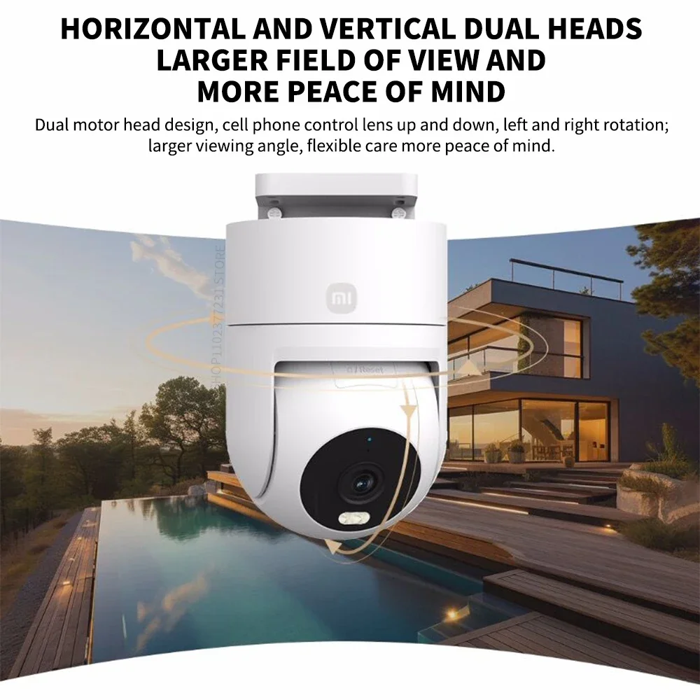 XIAOMI Outdoor Camera CW300 2.5K Full Color Night Vision 4 Million Pixels IP66 Human Tracking Sound And Light Warning Voice Call