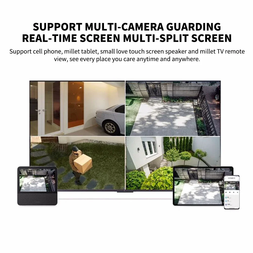 XIAOMI Outdoor Camera CW300 2.5K Full Color Night Vision 4 Million Pixels IP66 Human Tracking Sound And Light Warning Voice Call