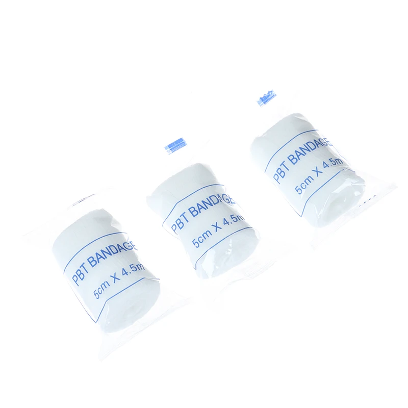 10 rolls/lot 5cmx4.5m PBT Elastic Bandage First Aid Kit Gauze roll Dressing