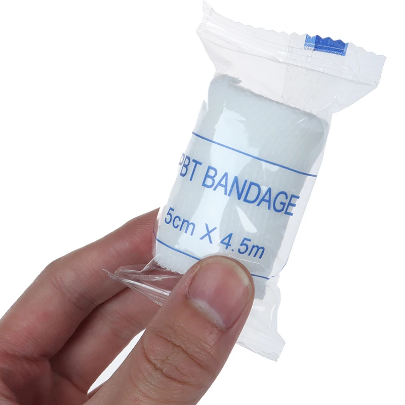 10 rolls/lot 5cmx4.5m PBT Elastic Bandage First Aid Kit Gauze roll Dressing